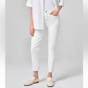 Citizens of Humanity Olivia Crop Jeans Lumen White Wash Denim Women’s Size 27